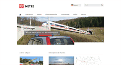 Desktop Screenshot of fahrweg.dbnetze.com